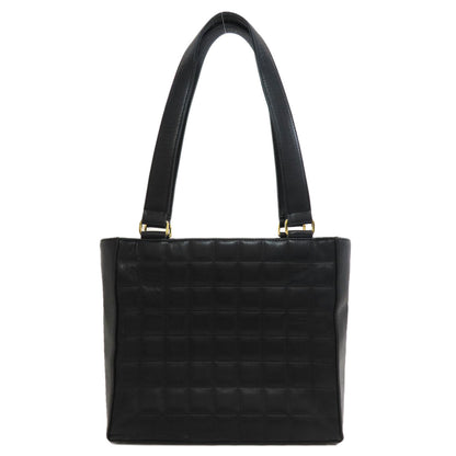 CHANEL Chocolate bar COCO Mark GoldHardware Tote Bag Lambskin Ladies [Used]