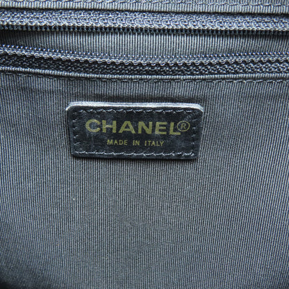 CHANEL Chocolate bar COCO Mark GoldHardware Tote Bag Lambskin Ladies [Used]