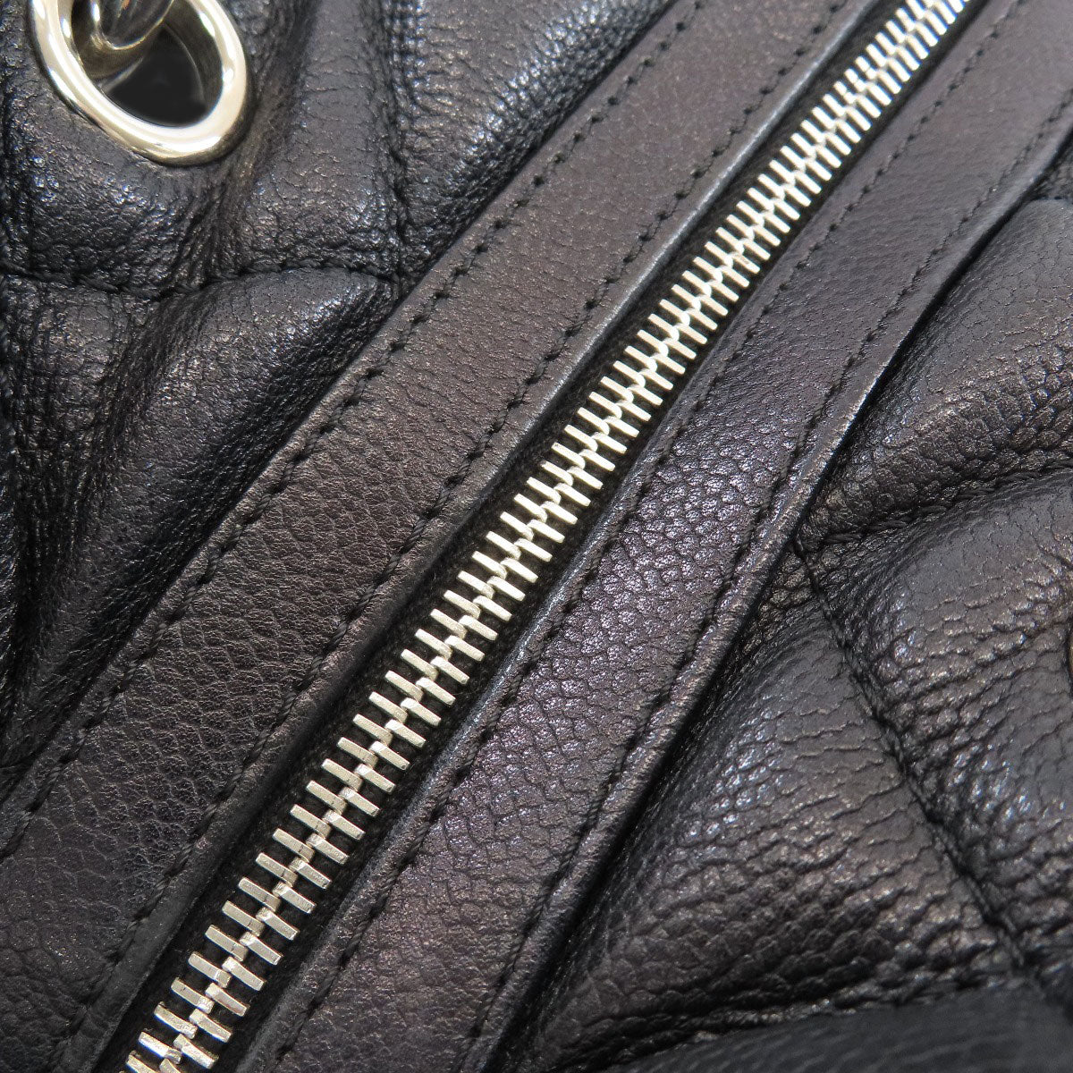 CHANEL Matelasse COCO Mark SilverHardware Tote Bag Soft Grained Calfskin Ladies [Used]