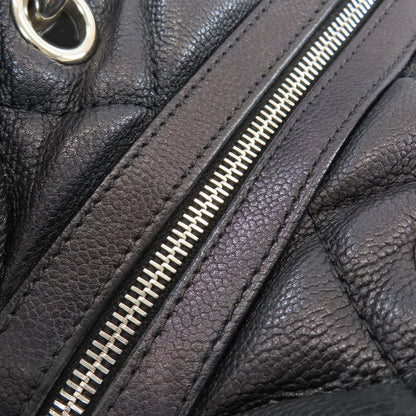CHANEL Matelasse COCO Mark SilverHardware Tote Bag Soft Grained Calfskin Ladies [Used]