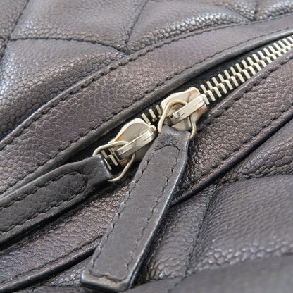 CHANEL Matelasse COCO Mark SilverHardware Tote Bag Soft Grained Calfskin Ladies [Used]