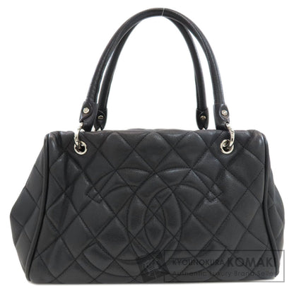 CHANEL Matelasse COCO Mark SilverHardware Tote Bag Soft Grained Calfskin Ladies [Used]