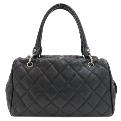 CHANEL Matelasse COCO Mark SilverHardware Tote Bag Soft Grained Calfskin Ladies [Used]