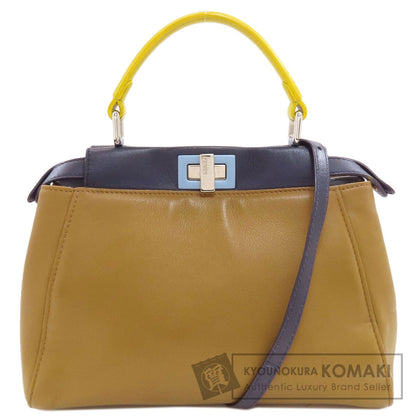 FENDI Peekaboo Mini 2WAY Handbag Calf Ladies [Used]