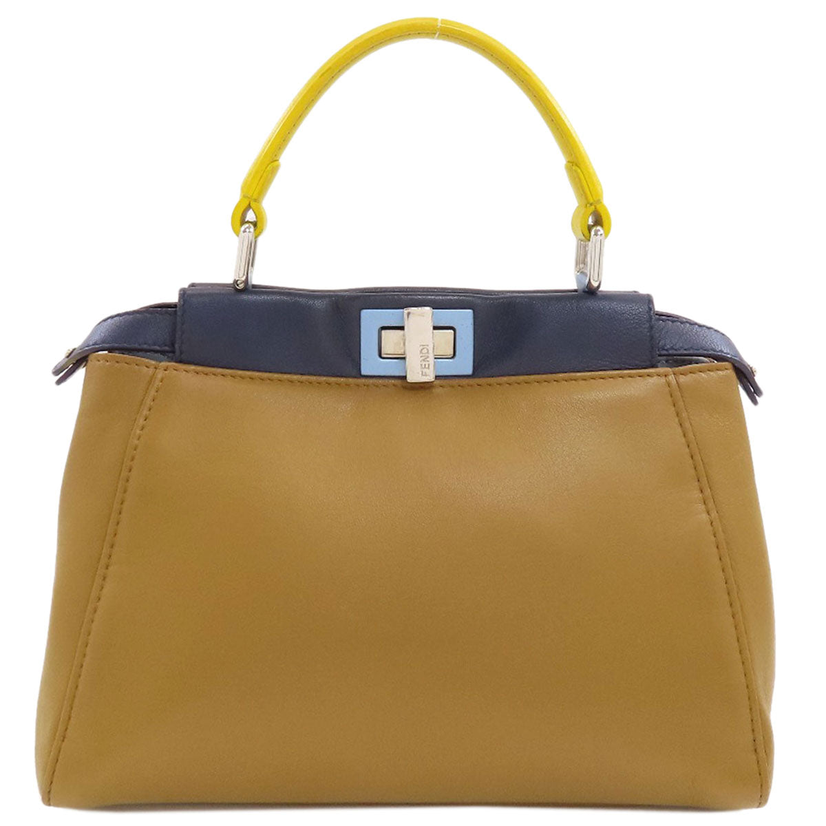 FENDI Peekaboo Mini 2WAY Handbag Calf Ladies [Used]