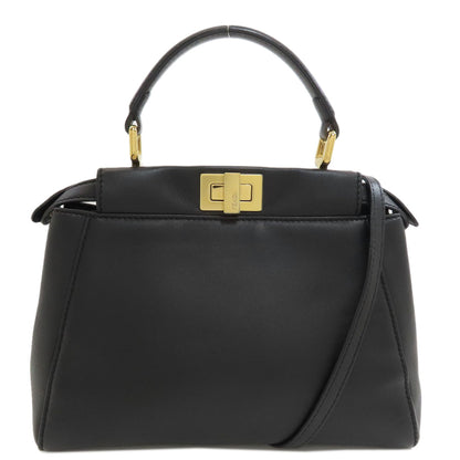 FENDI Peekaboo Mini 2WAY Handbag Calf Ladies [Used]