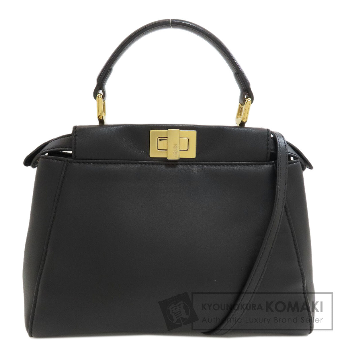 FENDI Peekaboo Mini 2WAY Handbag Calf Ladies [Used]