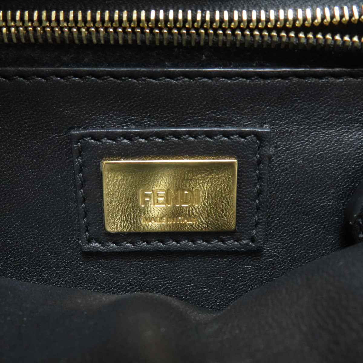 FENDI Peekaboo Mini 2WAY Handbag Calf Ladies [Used]