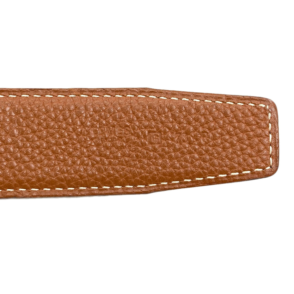 HERMES GoldHardware H-Belt Reversible belt Box calf Calfmens [Used]