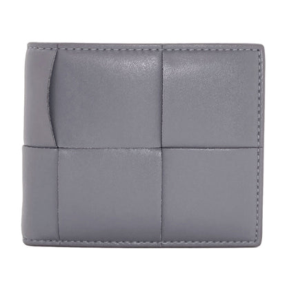 BOTTEGA VENETA Cassette Maxi Intrecciato Bifold Wallet with Coin Pocket Leather mens [Used]