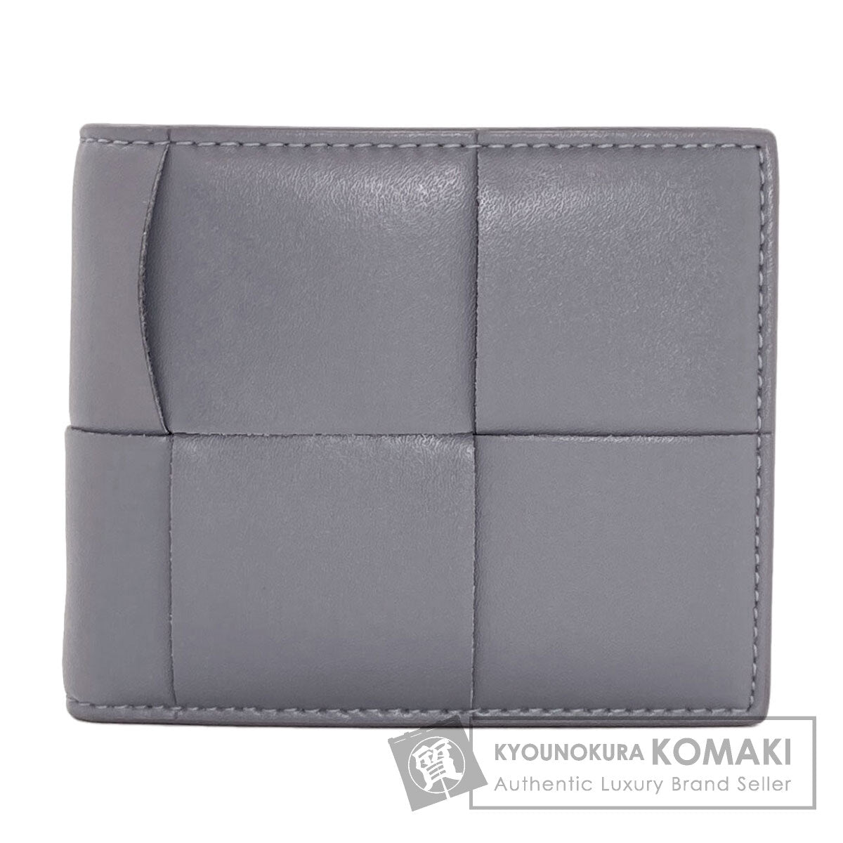BOTTEGA VENETA Cassette Maxi Intrecciato Bifold Wallet with Coin Pocket Leather mens [Used]