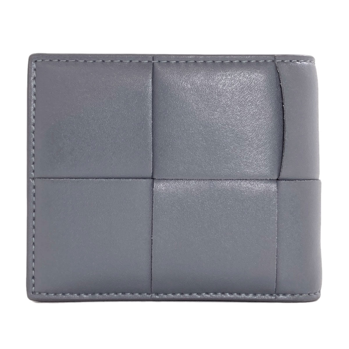 BOTTEGA VENETA Cassette Maxi Intrecciato Bifold Wallet with Coin Pocket Leather mens [Used]