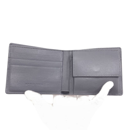 BOTTEGA VENETA Cassette Maxi Intrecciato Bifold Wallet with Coin Pocket Leather mens [Used]