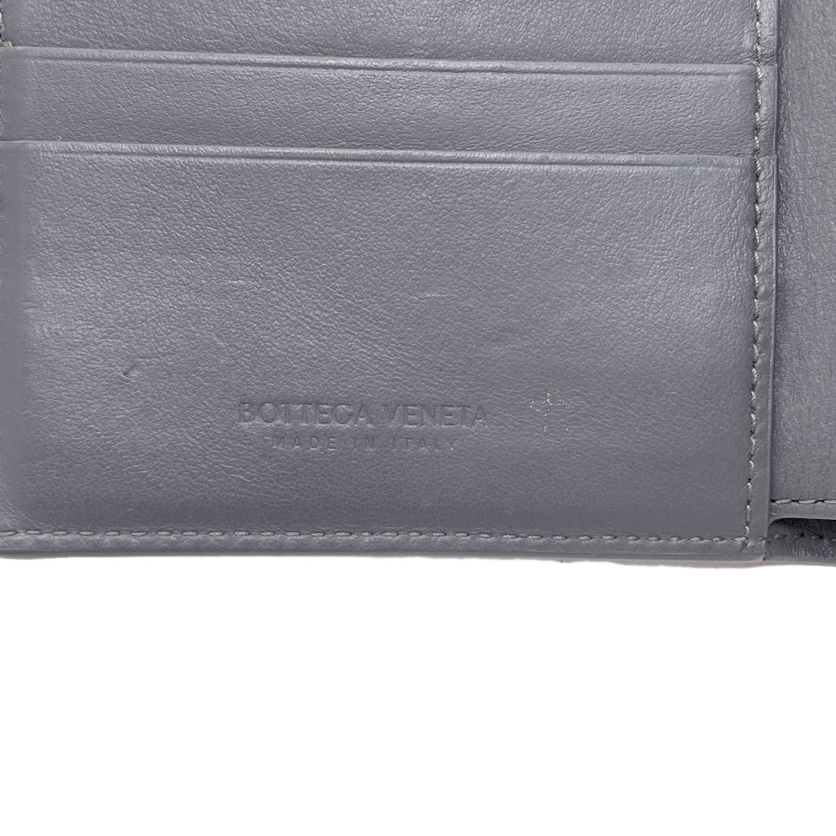 BOTTEGA VENETA Cassette Maxi Intrecciato Bifold Wallet with Coin Pocket Leather mens [Used]