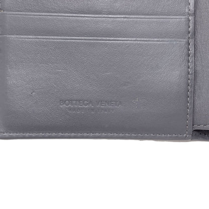 BOTTEGA VENETA Cassette Maxi Intrecciato Bifold Wallet with Coin Pocket Leather mens [Used]