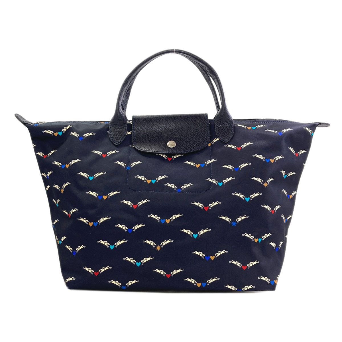 Longchamp Le Pliage Chevoelle Handbag Nylon LeatherLadies [Used]