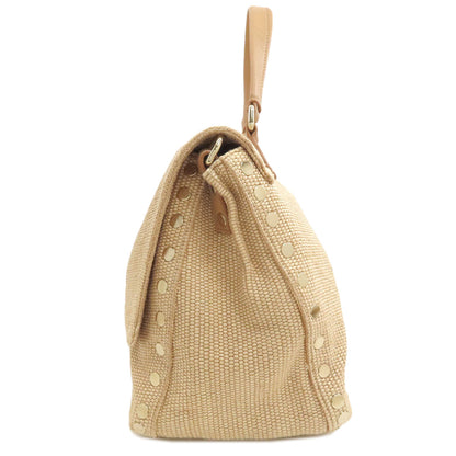 ZANELLATO Postina 2WAY Handbag Straw Ladies [Used]
