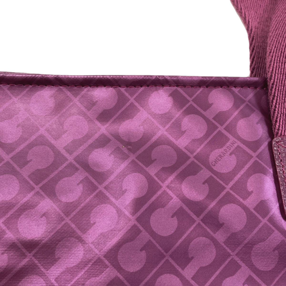 GHERARDINI Logo motif softy Tote Bag Polyester Polyurethane coatingLadies [Used]