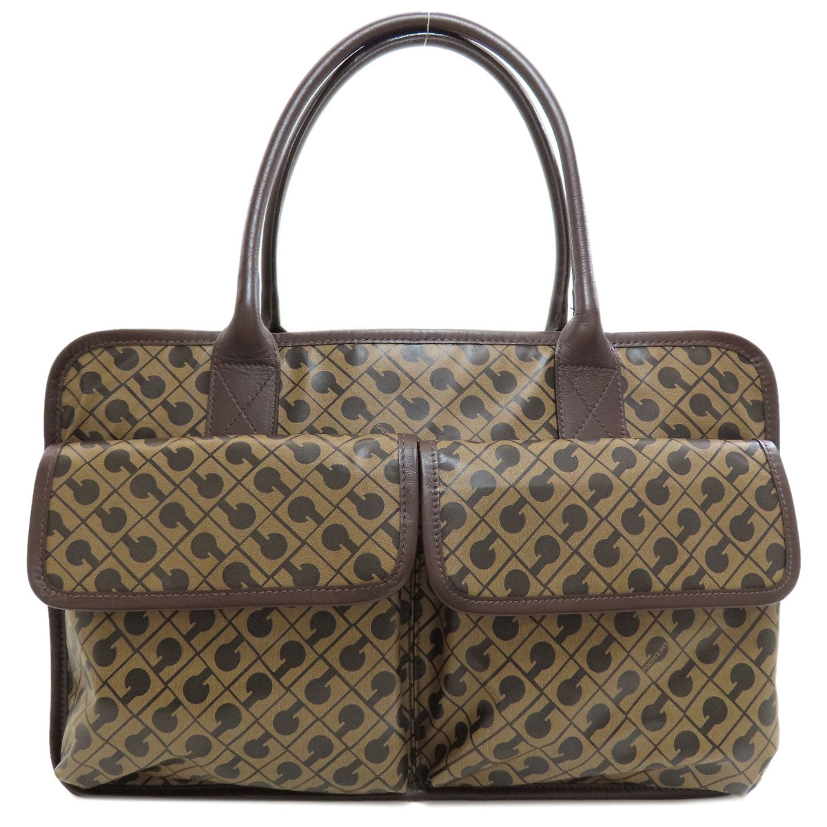 GHERARDINI Logo motif softy Tote Bag Polyester Polyurethane coatingLadies [Used]