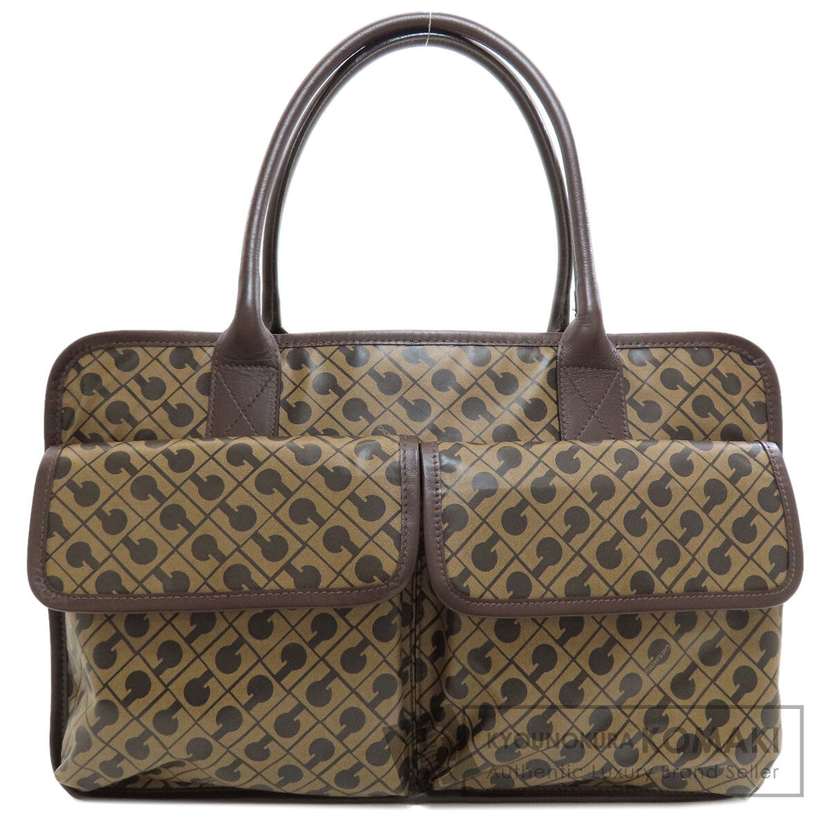 GHERARDINI Logo motif softy Tote Bag Polyester Polyurethane coatingLadies [Used]