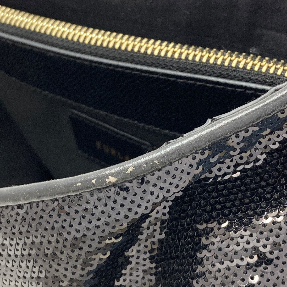 Furla Spangle Gills Handbag Spangle LeatherLadies [Used]