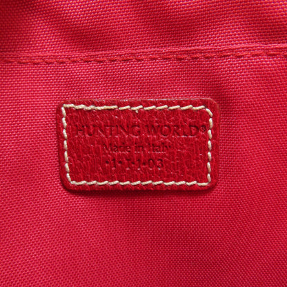 HUNTING WORLD logo Handbag Canvas Ladies [Used]