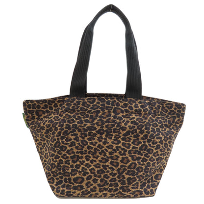 Herve Chapelier Boat-shaped tote bag in leopard print Tote Bag Nylon Ladies [Used]