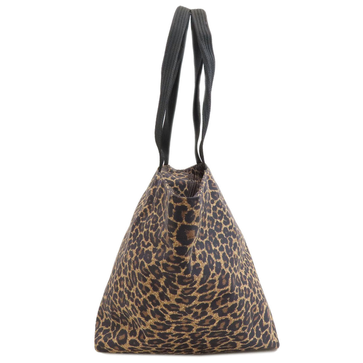 Herve Chapelier Boat-shaped tote bag in leopard print Tote Bag Nylon Ladies [Used]