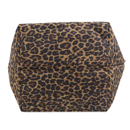 Herve Chapelier Boat-shaped tote bag in leopard print Tote Bag Nylon Ladies [Used]