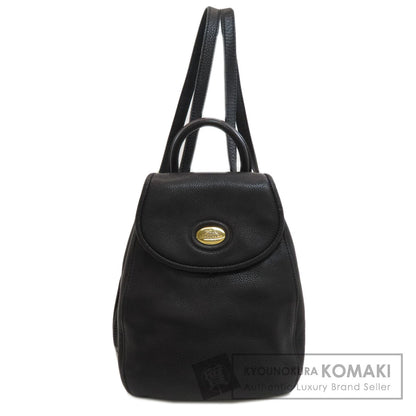 Longchamp logo Backpack Â· Daypack Leather Ladies [Used]