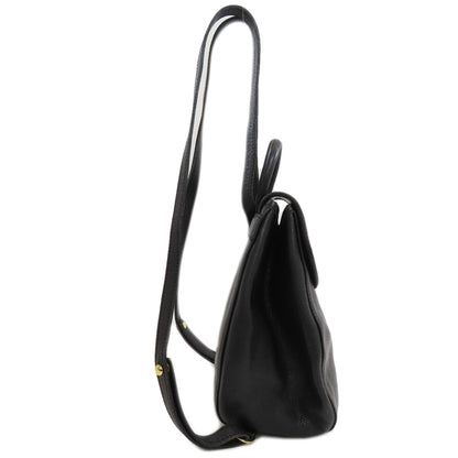 Longchamp logo Backpack Â· Daypack Leather Ladies [Used]