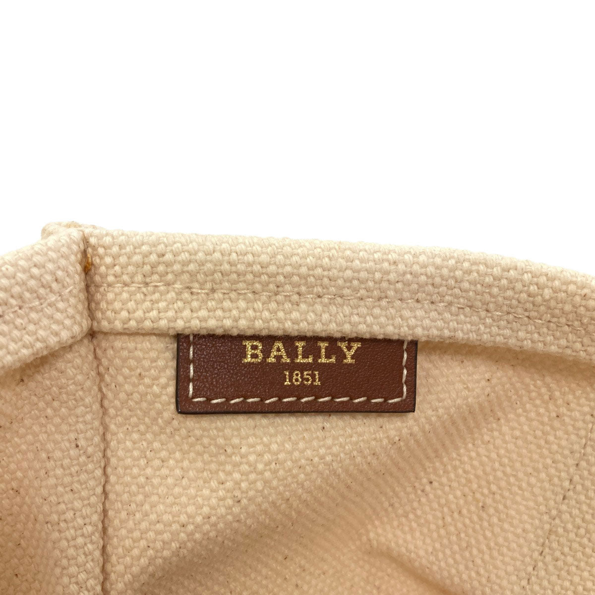 BALLY logo Tote Bag Canvas Ladies [Used]