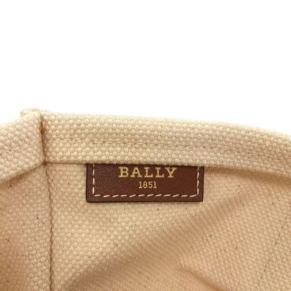 BALLY logo Tote Bag Canvas Ladies [Used]