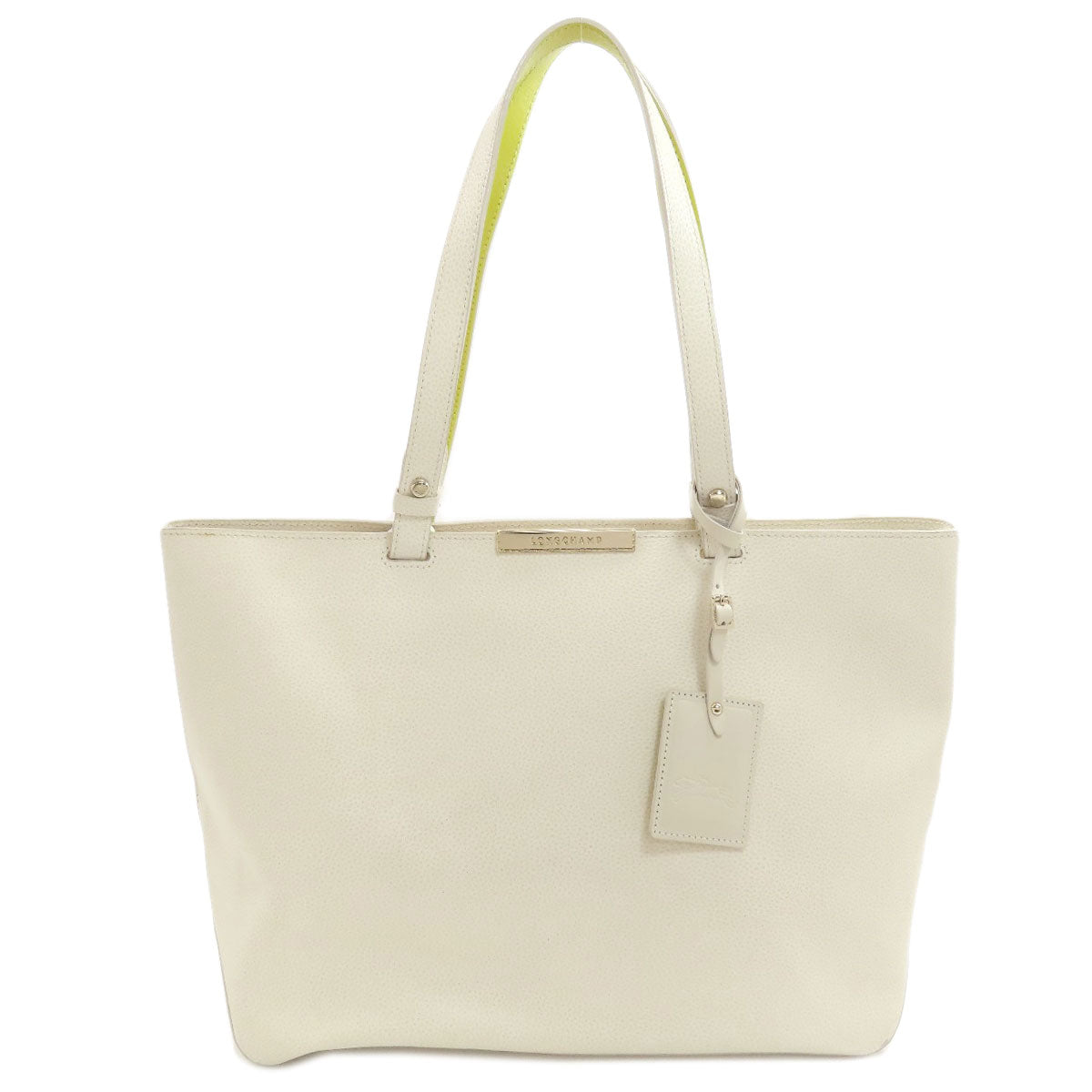Longchamp logo Tote Bag Leather Ladies [Used]