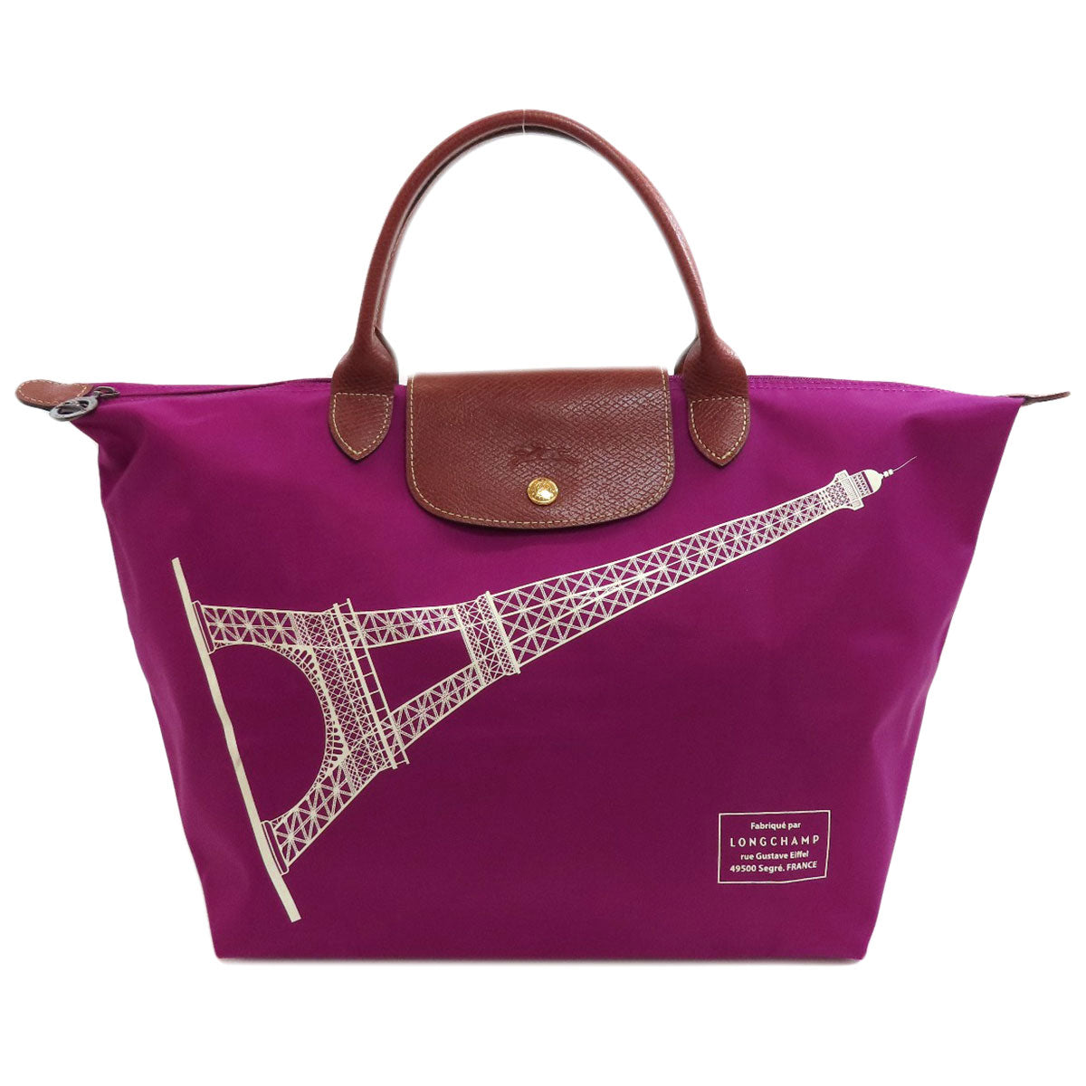 Longchamp Le Pliage Eiffel Tower Handbag Nylon Ladies [Used]