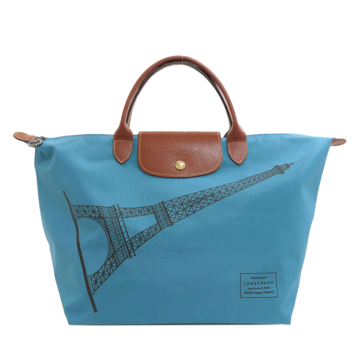 Longchamp Le Pliage Eiffel Tower Tote Bag Nylon Ladies [Used]