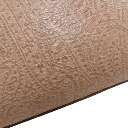 ETRO Paisley pattern embossing Tote Bag Leather Ladies [Used]