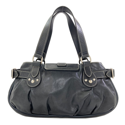 Longchamp logo Tote Bag Leather Ladies [Used]