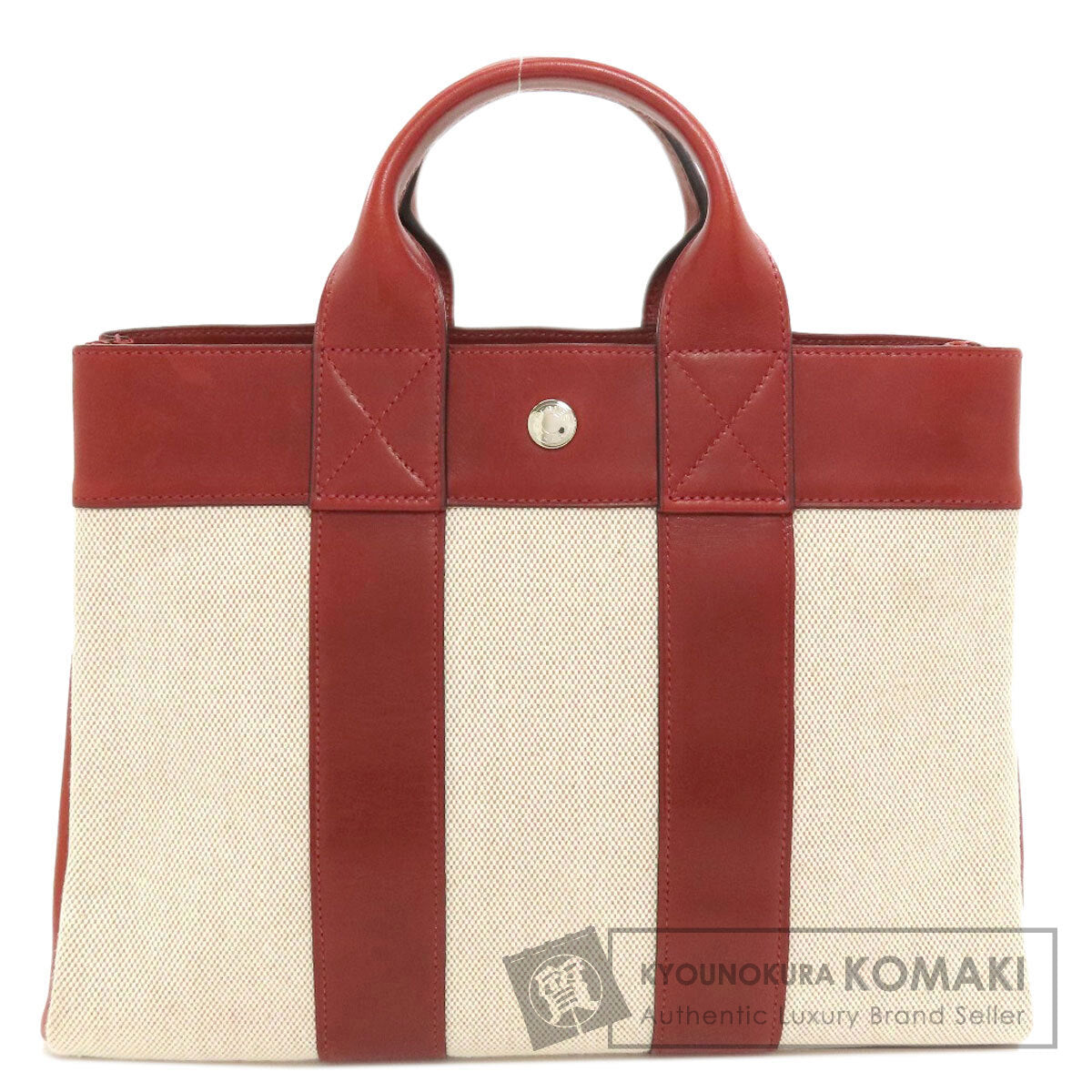 HERMES Sac Fourre Tout PM Handbag Tower ash CalfLadies [Used]