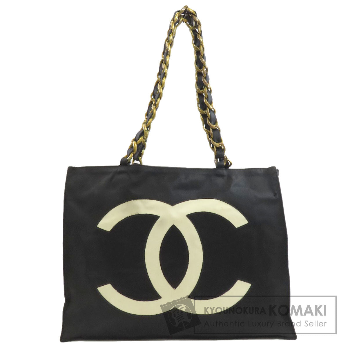 CHANEL COCO Mark GoldHardware Tote Bag Nylon Ladies [Used]