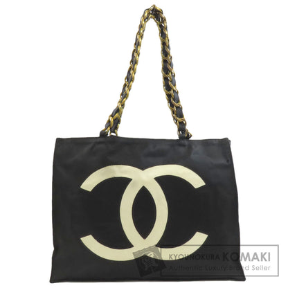 CHANEL COCO Mark GoldHardware Tote Bag Nylon Ladies [Used]