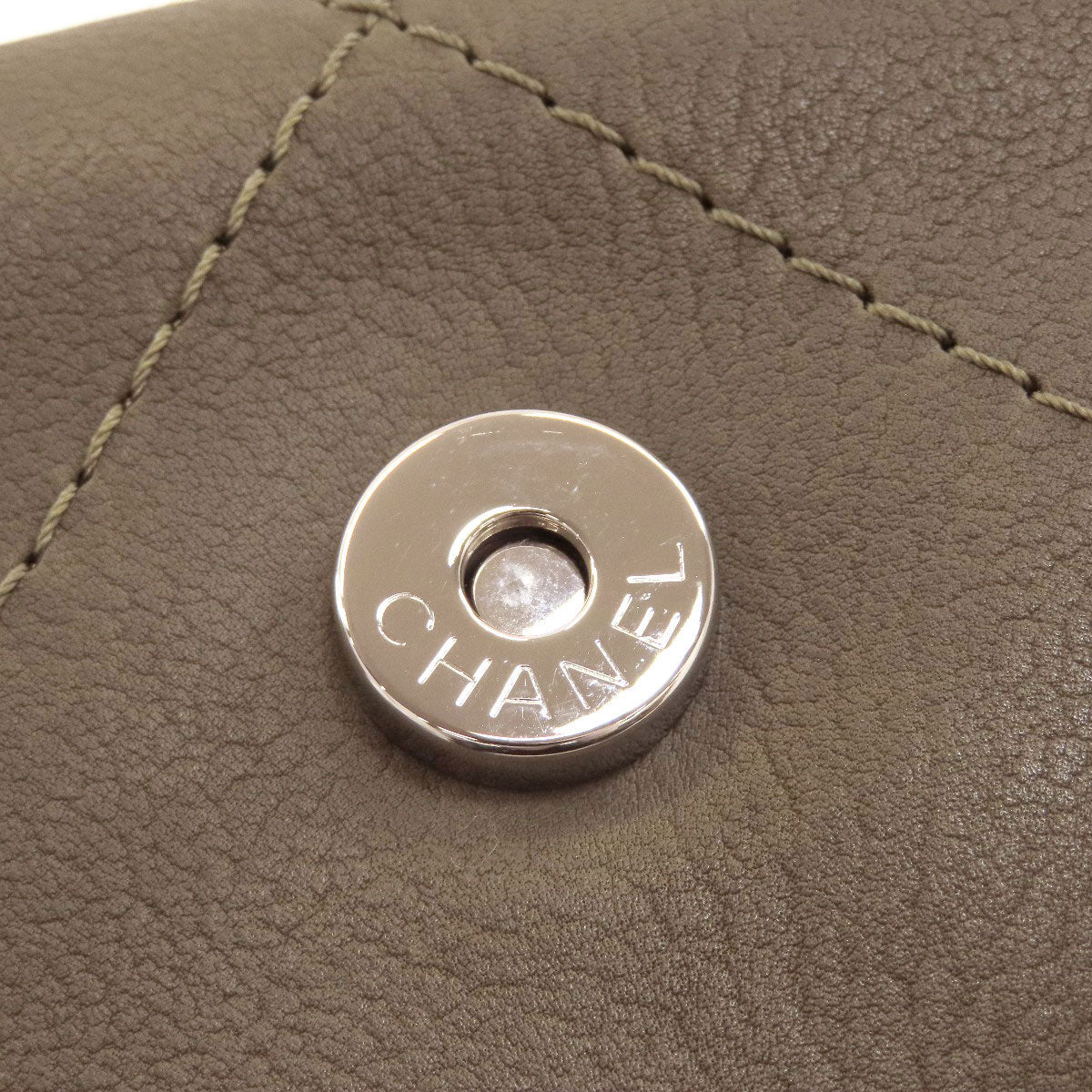 CHANEL Chain bag COCO Mark Silver Hardware Tote Bag Calf Ladies [Used]