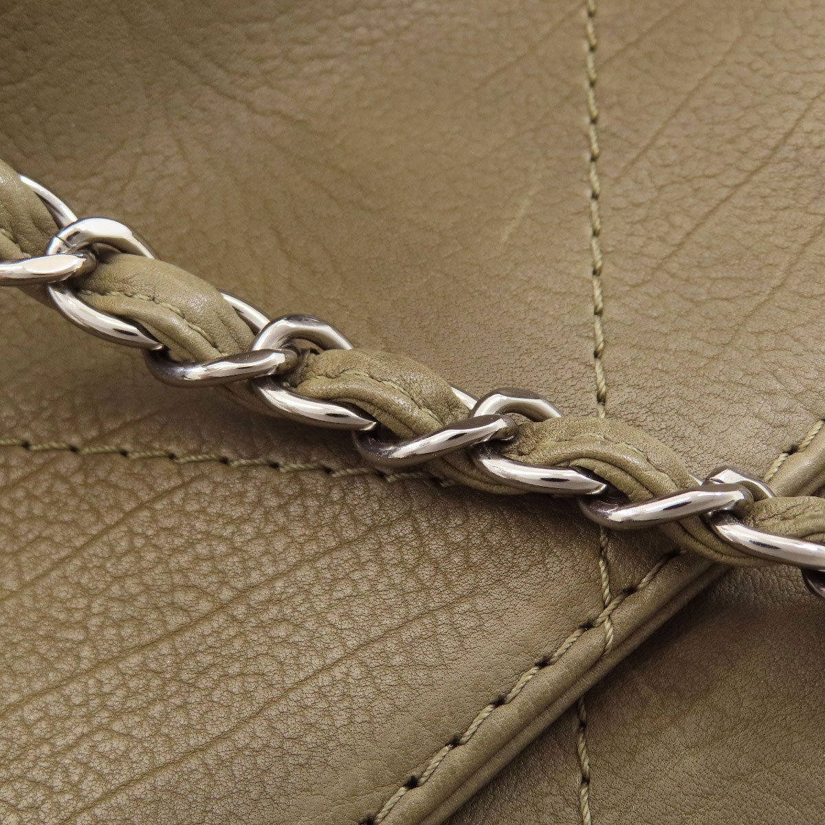 CHANEL Chain bag COCO Mark Silver Hardware Tote Bag Calf Ladies [Used]