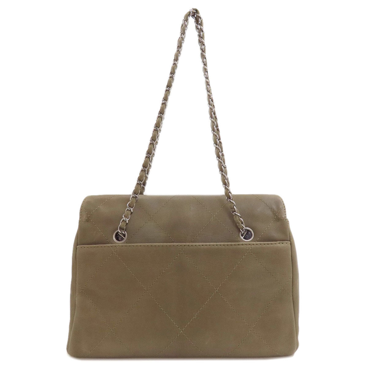 CHANEL Chain bag COCO Mark Silver Hardware Tote Bag Calf Ladies [Used]