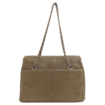 CHANEL Chain bag COCO Mark Silver Hardware Tote Bag Calf Ladies [Used]