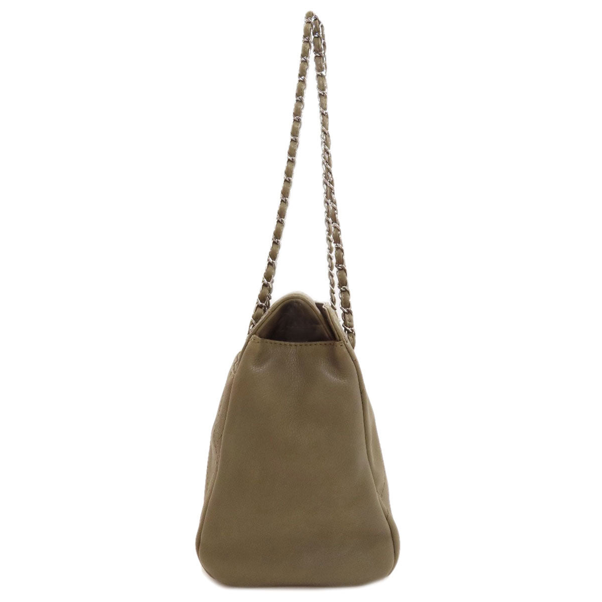 CHANEL Chain bag COCO Mark Silver Hardware Tote Bag Calf Ladies [Used]