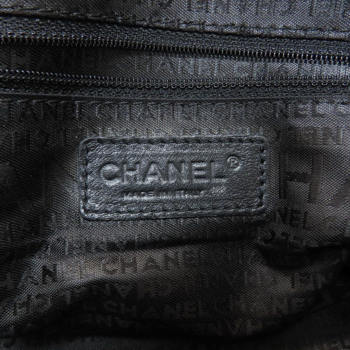 CHANEL COCO Mark SilverHardware Tote Bag Cotton Ladies [Used]