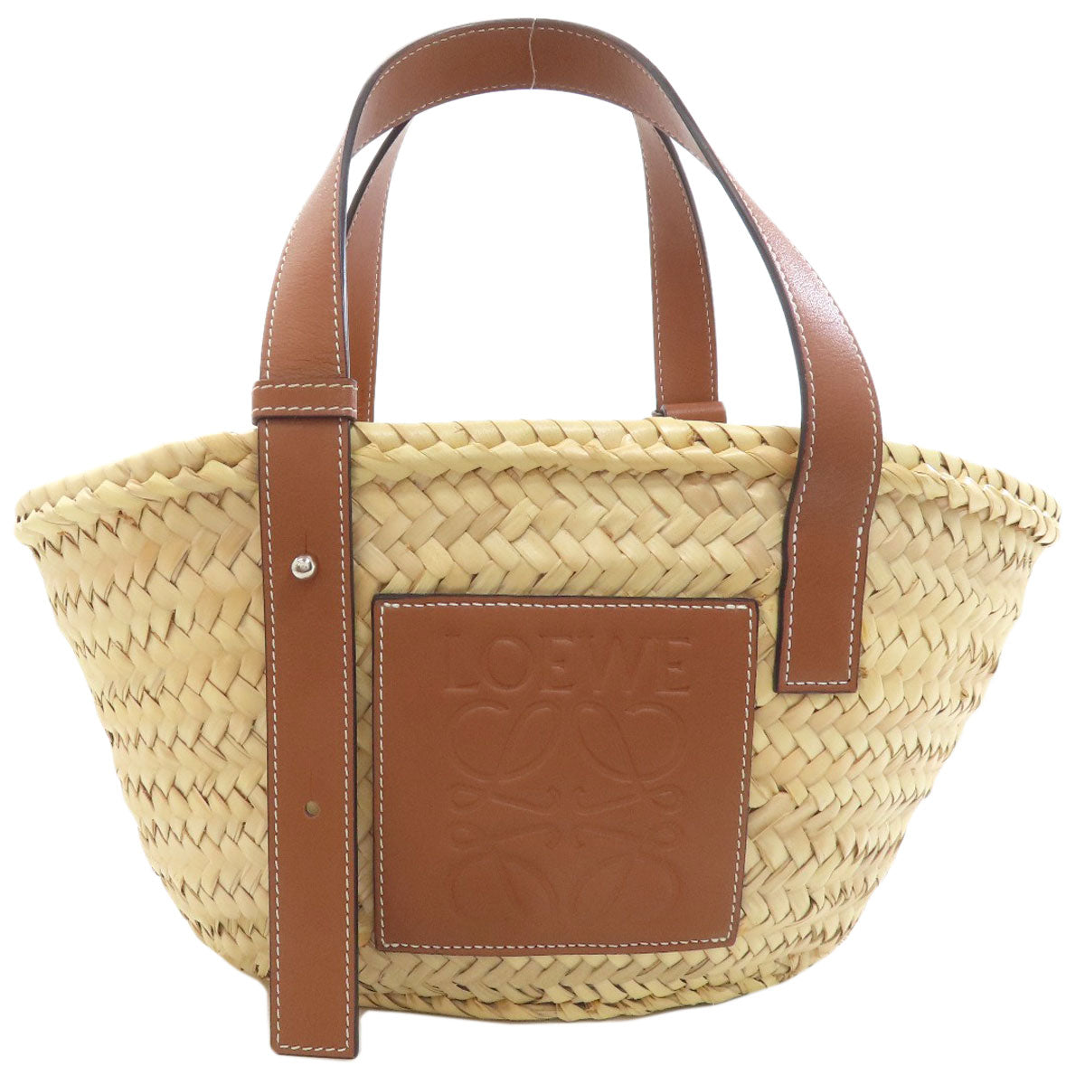 LOEWE Basket bag small Handbag Raffia CalfLadies [Used]