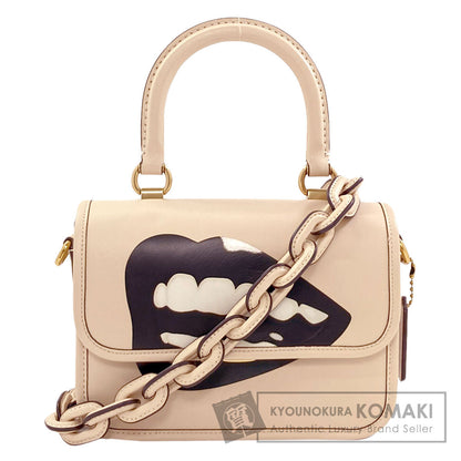 COACH CA123 Tom Wesselmann Rogue Top Handle 3-Way Bag Handbag Leather Ladies [Used]