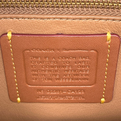COACH CA123 Tom Wesselmann Rogue Top Handle 3-Way Bag Handbag Leather Ladies [Used]